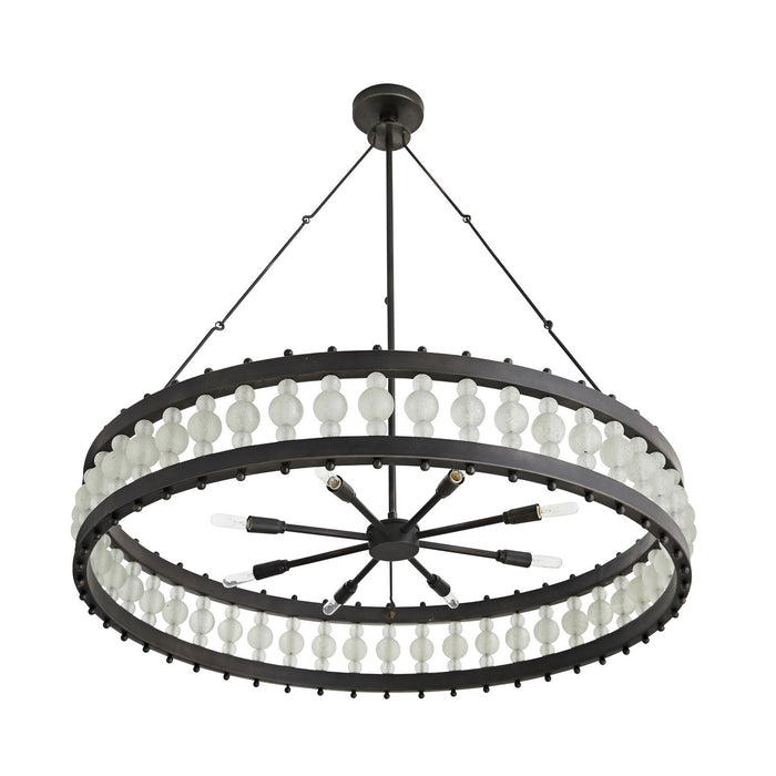 Arteriors 84034 Eight Light Chandelier, Bronze