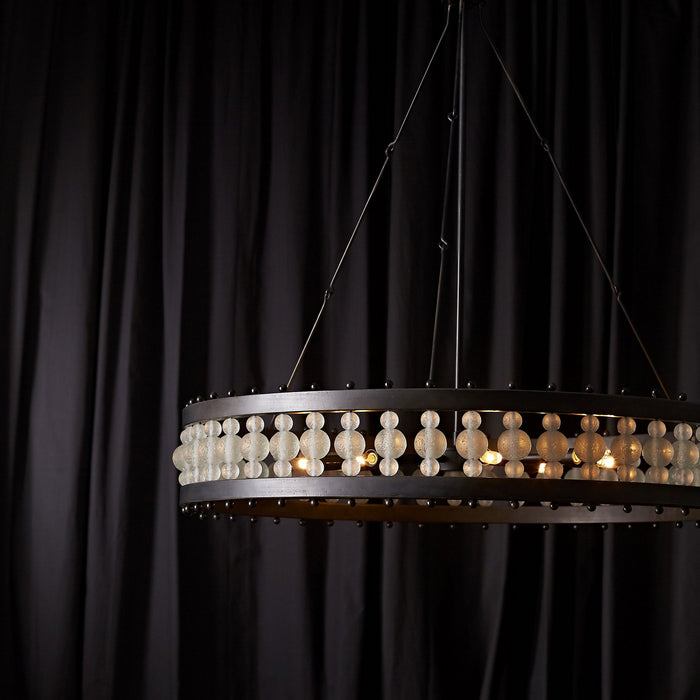 Arteriors 84034 Eight Light Chandelier, Bronze