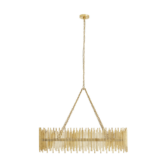 Arteriors 84038 Ten Light Chandelier, Gold Leaf