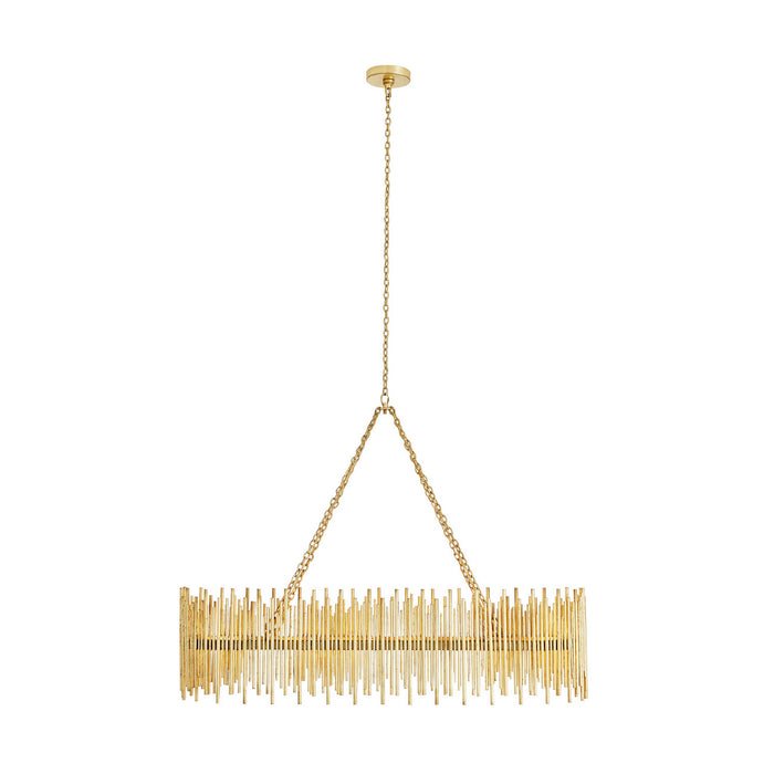 Arteriors 84038 Ten Light Chandelier, Gold Leaf