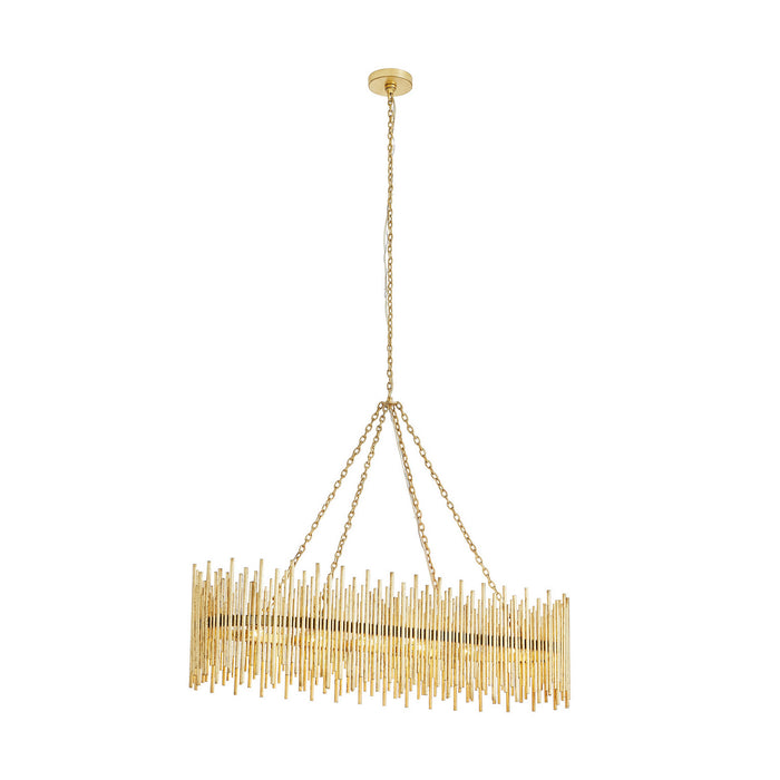 Arteriors 84038 Ten Light Chandelier, Gold Leaf