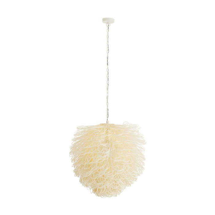 Arteriors 89646 One Light Chandelier, White