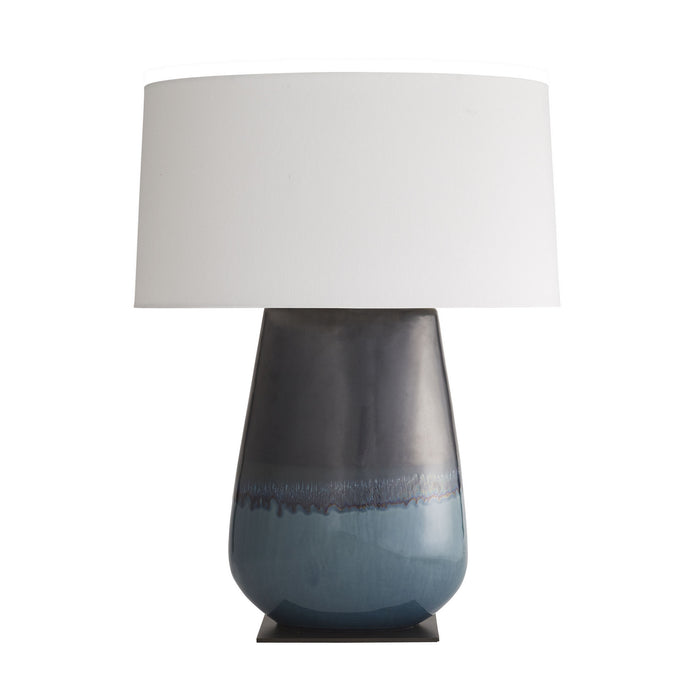Arteriors 17367-943 One Light Table Lamp, Gunmetal & Teal Reactive