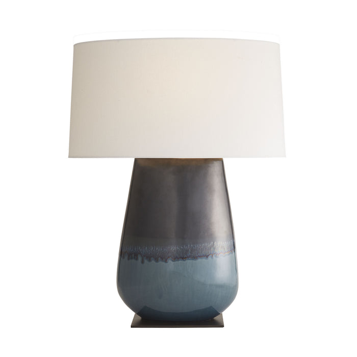 Arteriors 17367-943 One Light Table Lamp, Gunmetal & Teal Reactive