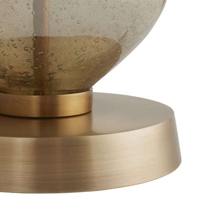 Arteriors 44952-904 One Light Table Lamp, Smoke Luster