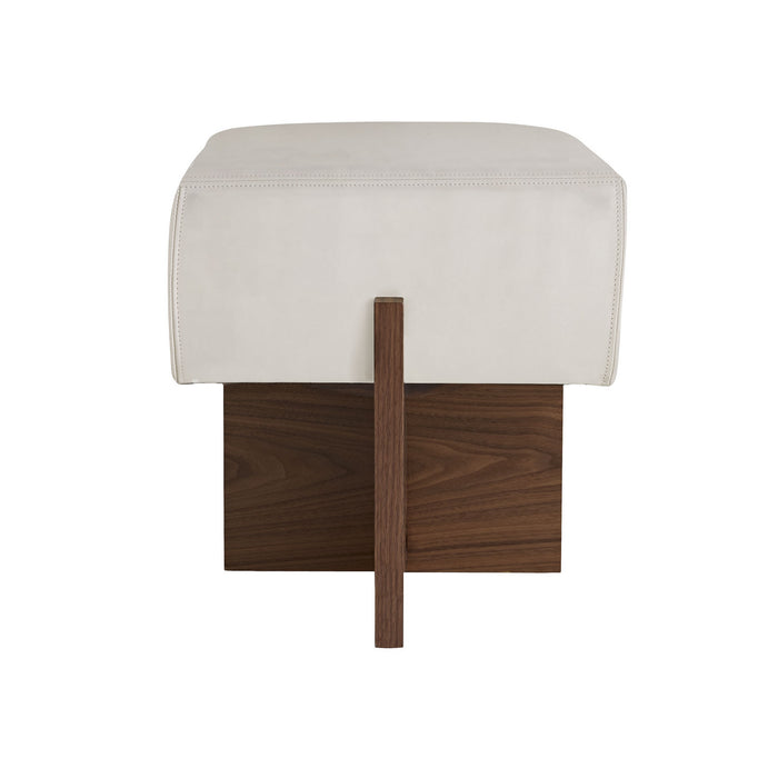 Arteriors DB8004 Ottoman, Ivory