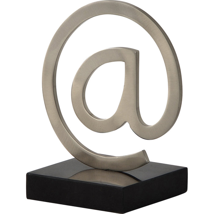 Renwil STA754 Statue, Brushed Nickel, Black