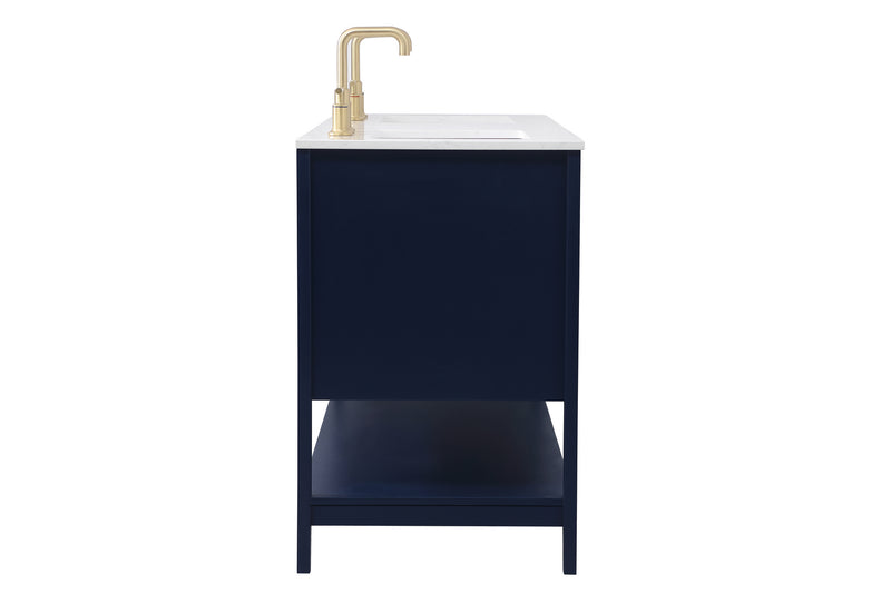 Elegant Lighting VF16060DBL Double Bathroom Vanity, Blue
