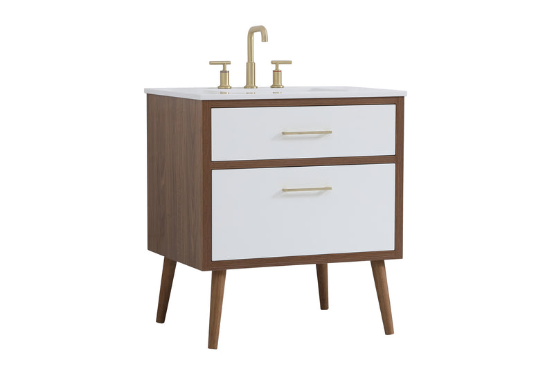 Elegant Lighting VF41030WH Bathroom Vanity, White
