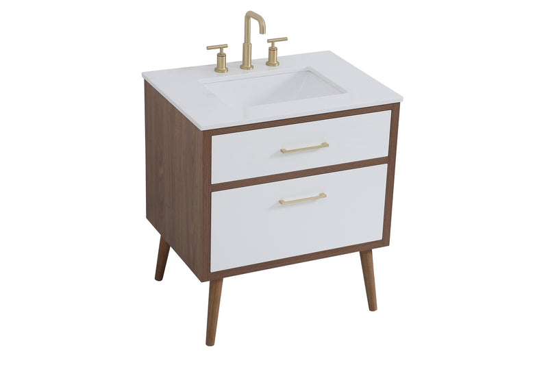 Elegant Lighting VF41030WH Bathroom Vanity, White
