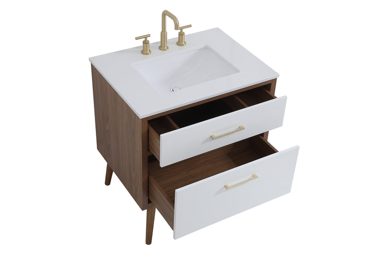 Elegant Lighting VF41030WH Bathroom Vanity, White