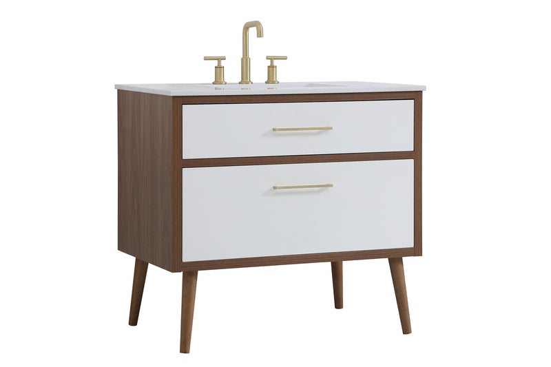 Elegant Lighting VF41036WH Bathroom Vanity, White