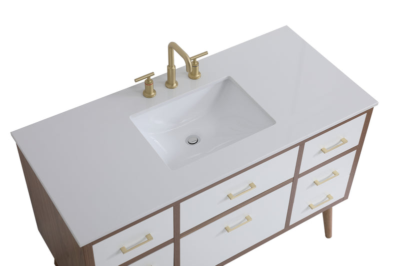 Elegant Lighting VF41048WH Bathroom Vanity Set, White
