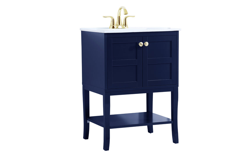 Elegant Lighting VF2100BL Bathroom Vanity, Blue