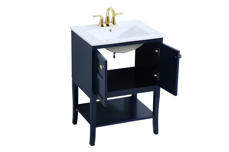 Elegant Lighting VF2100BL Bathroom Vanity, Blue