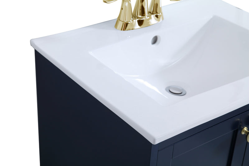 Elegant Lighting VF2100BL Bathroom Vanity, Blue