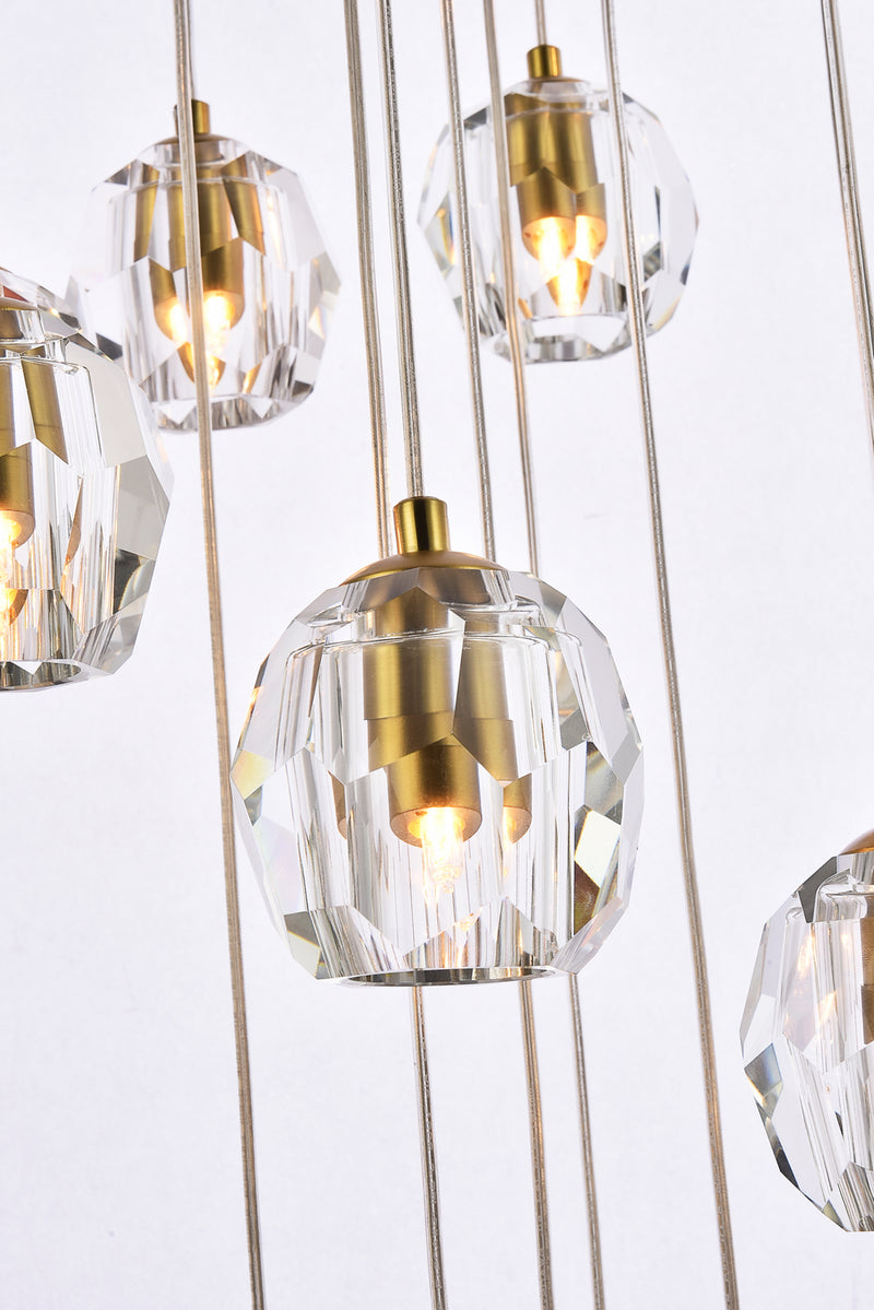 Elegant Lighting 3505D20G LED Pendant, Gold