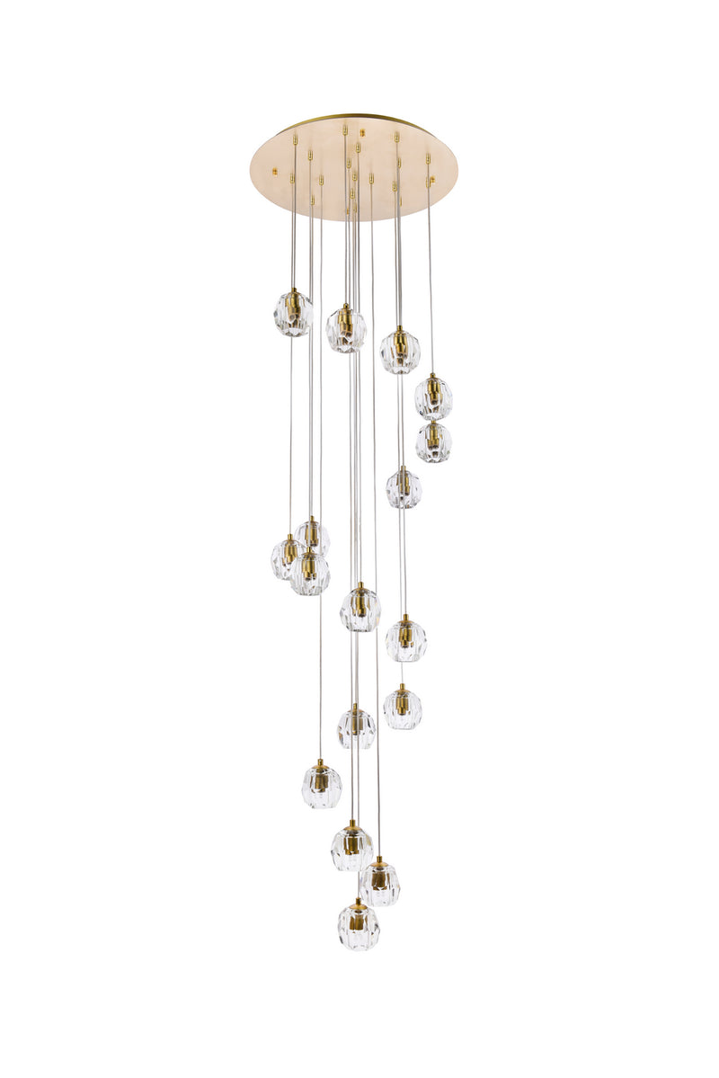 Elegant Lighting 3505D20G LED Pendant, Gold