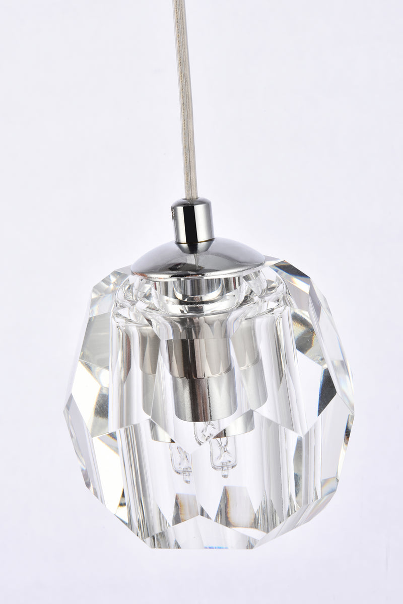 Elegant Lighting 3505D12C LED Pendant, Chrome