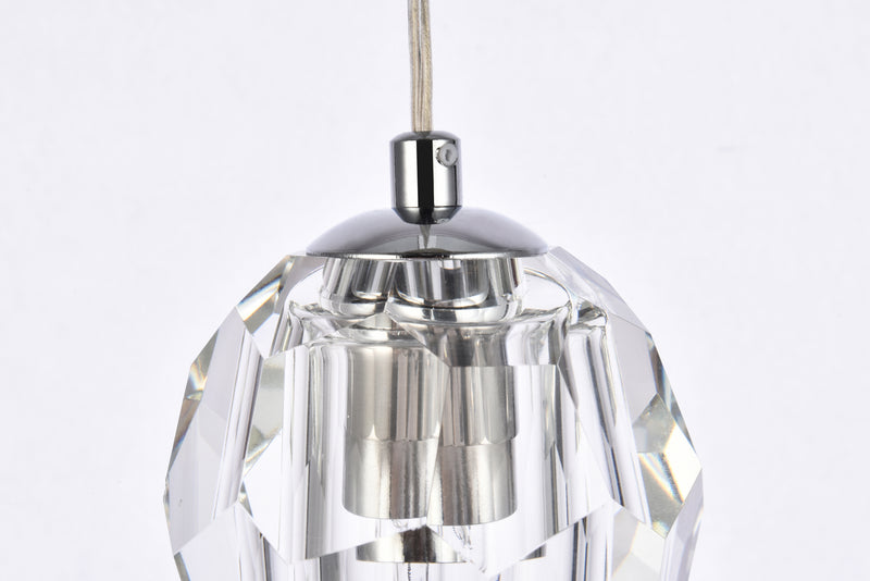 Elegant Lighting 3505D12C LED Pendant, Chrome