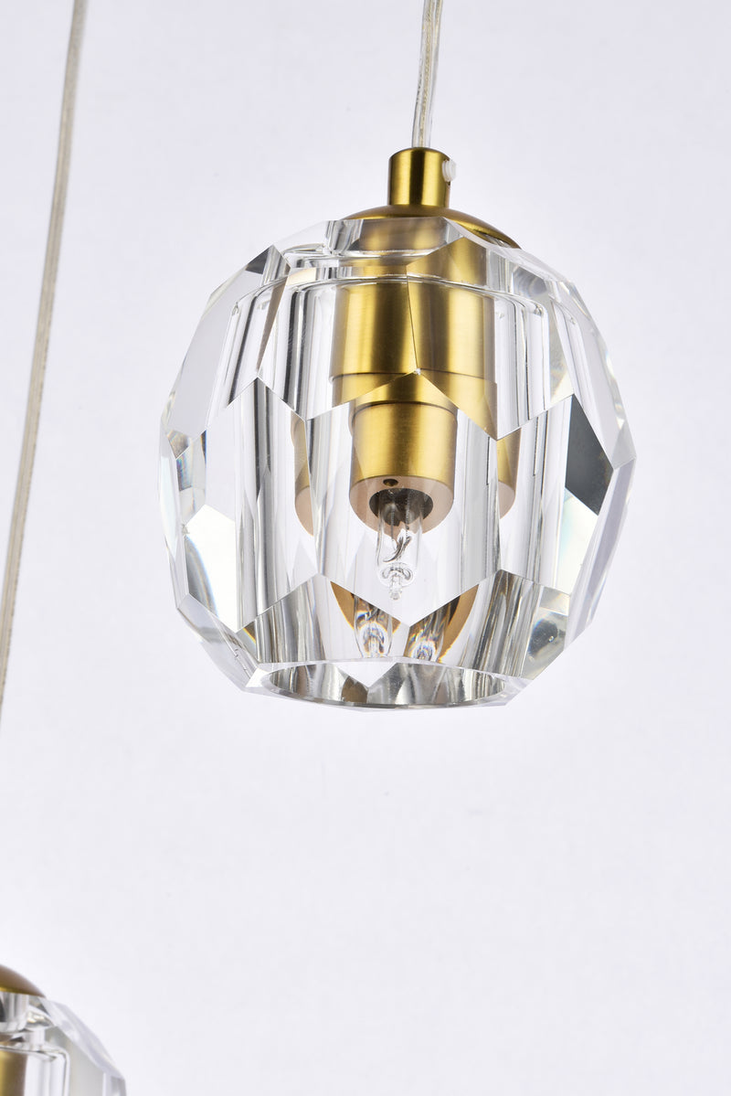 Elegant Lighting 3505D12G LED Pendant, Gold