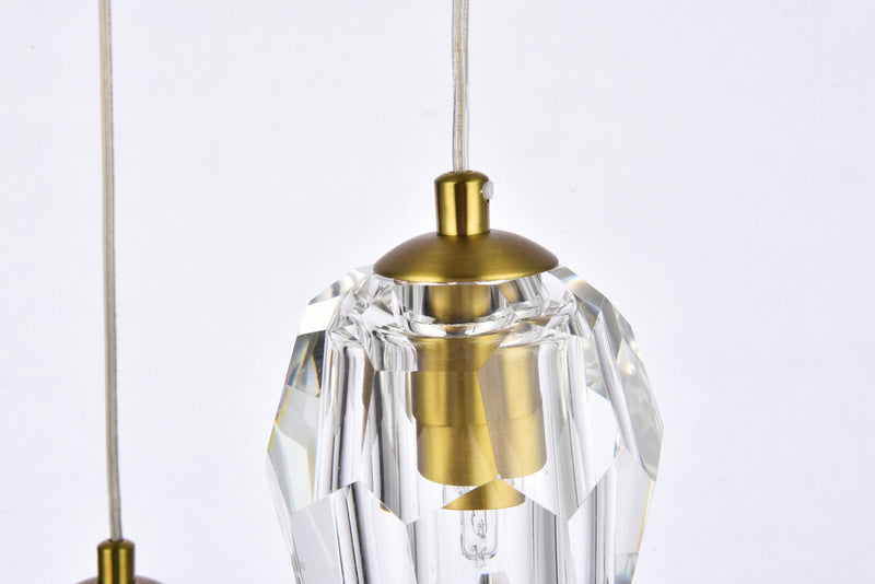 Elegant Lighting 3505D12G LED Pendant, Gold