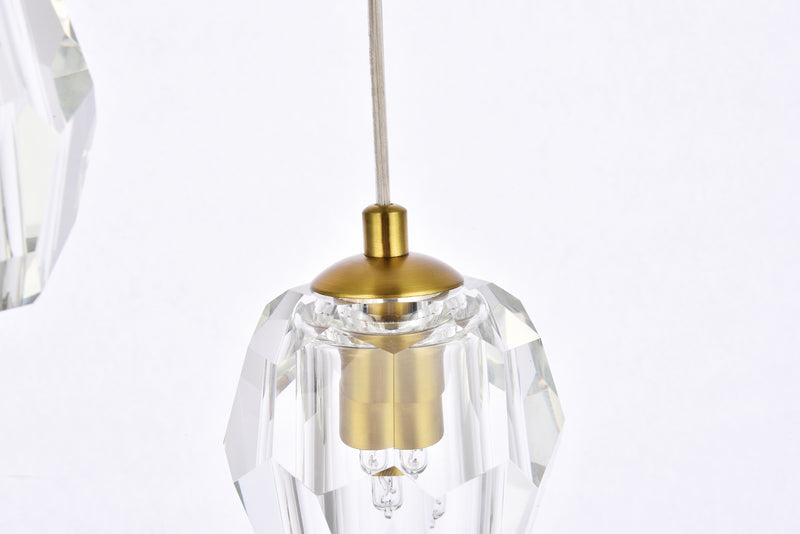 Elegant Lighting 3505G12G LED Pendant, Gold