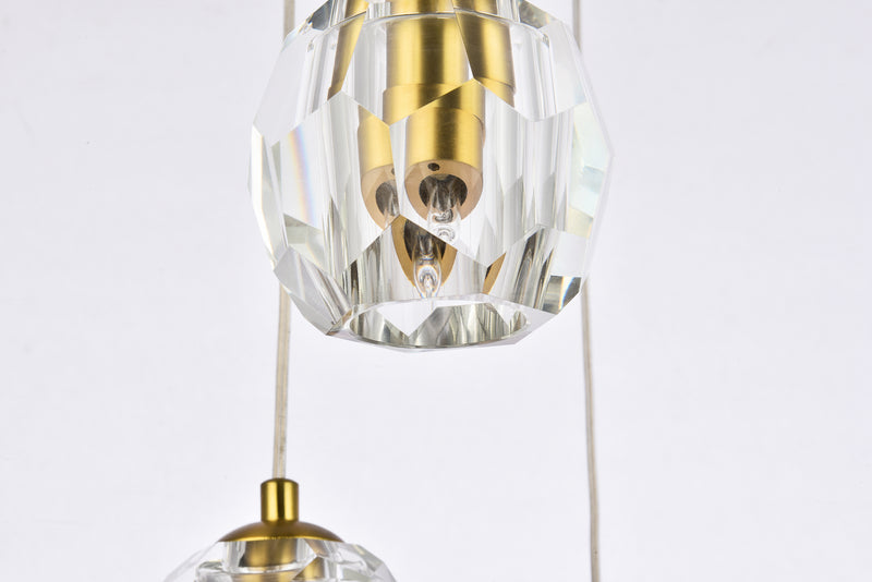 Elegant Lighting 3505G12G LED Pendant, Gold
