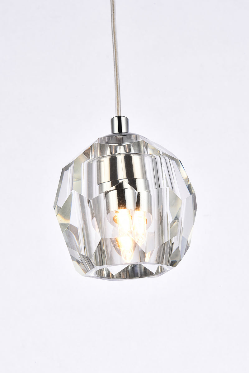 Elegant Lighting 3505D6C LED Pendant, Chrome