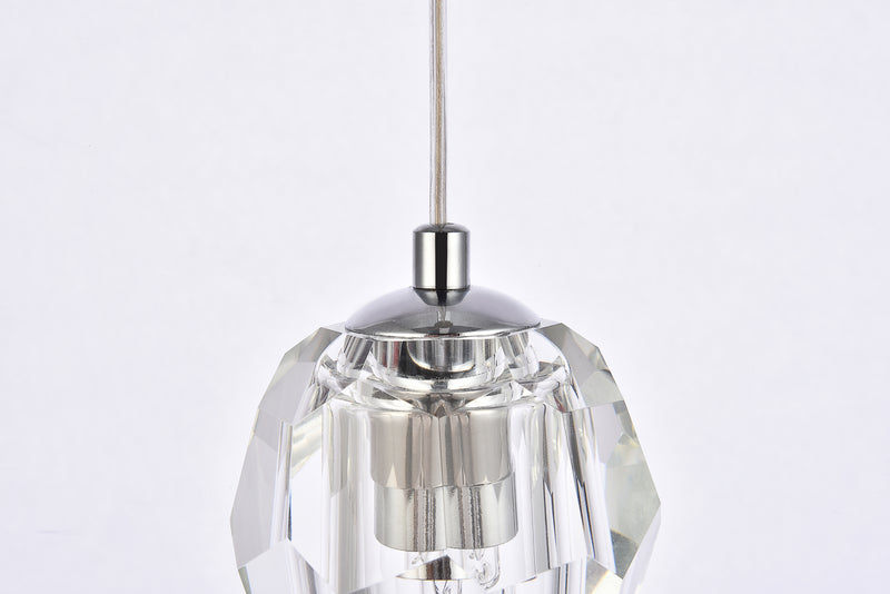 Elegant Lighting 3505D6C LED Pendant, Chrome