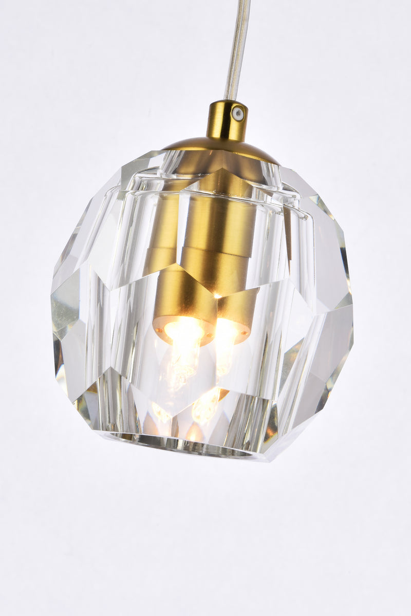 Elegant Lighting 3505D6G LED Pendant, Gold