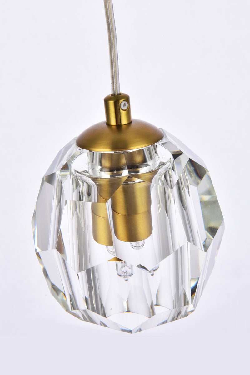 Elegant Lighting 3505D6G LED Pendant, Gold