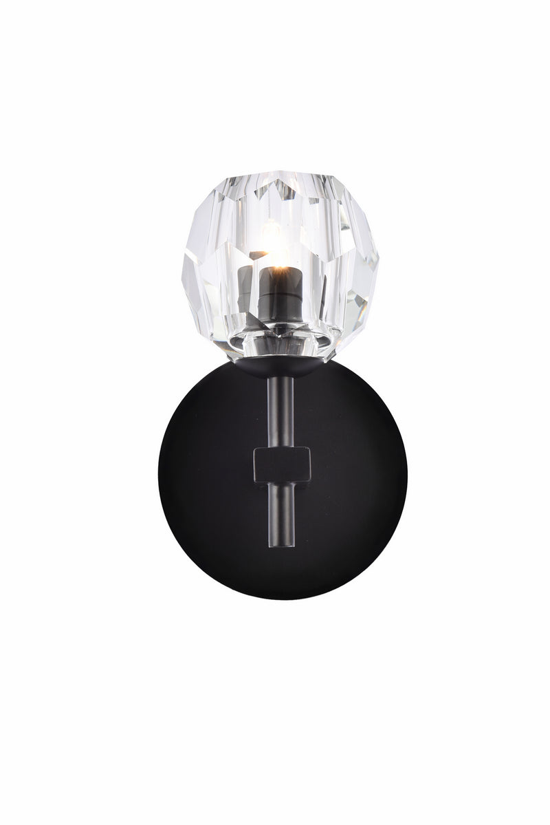 Elegant Lighting 3505W6BK LED Wall Sconce, Black