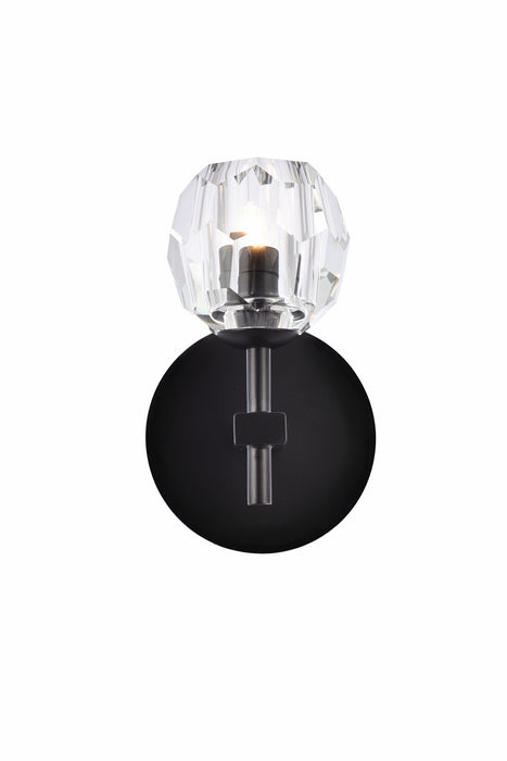 Elegant Lighting 3505W6BK LED Wall Sconce, Black