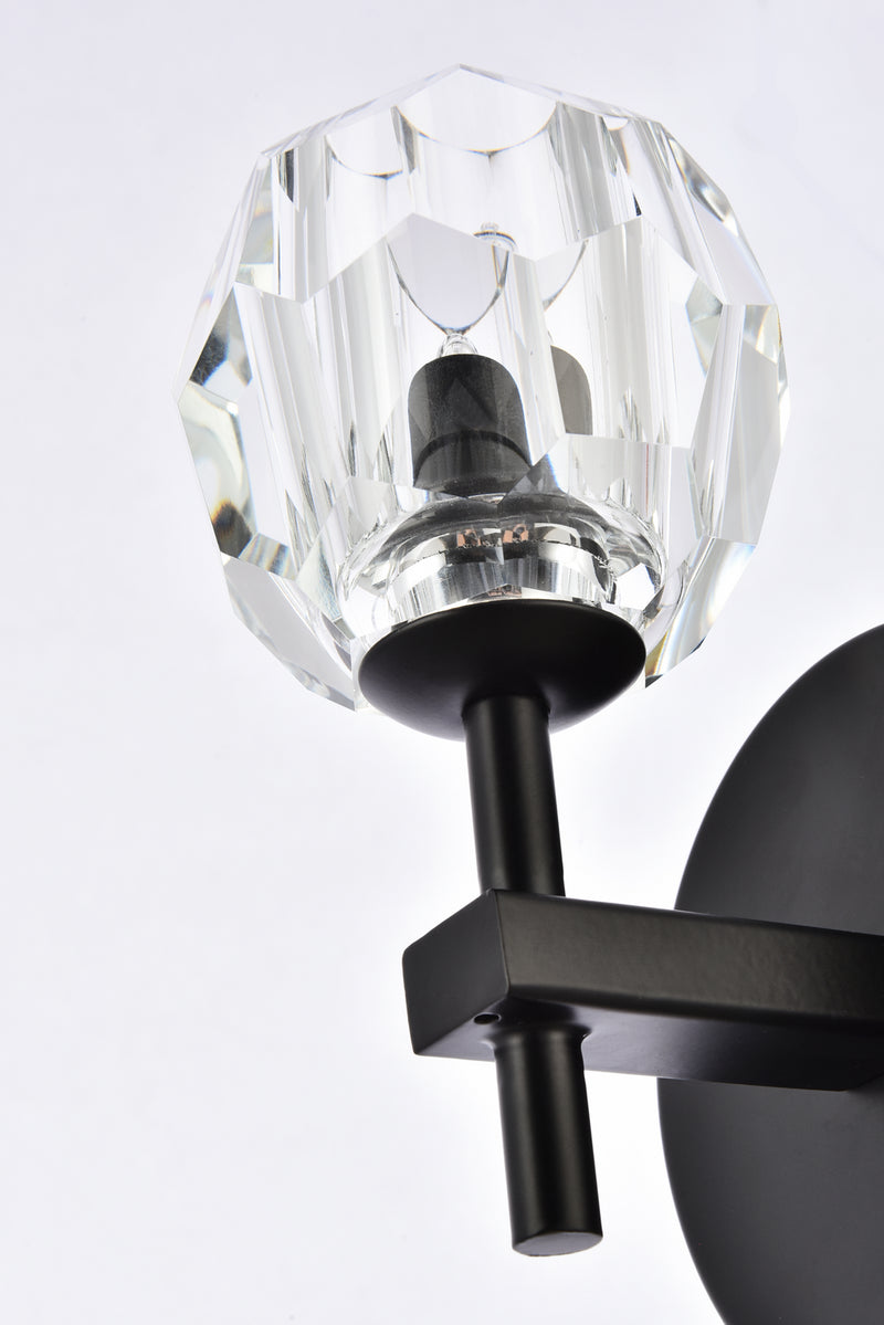 Elegant Lighting 3505W6BK LED Wall Sconce, Black