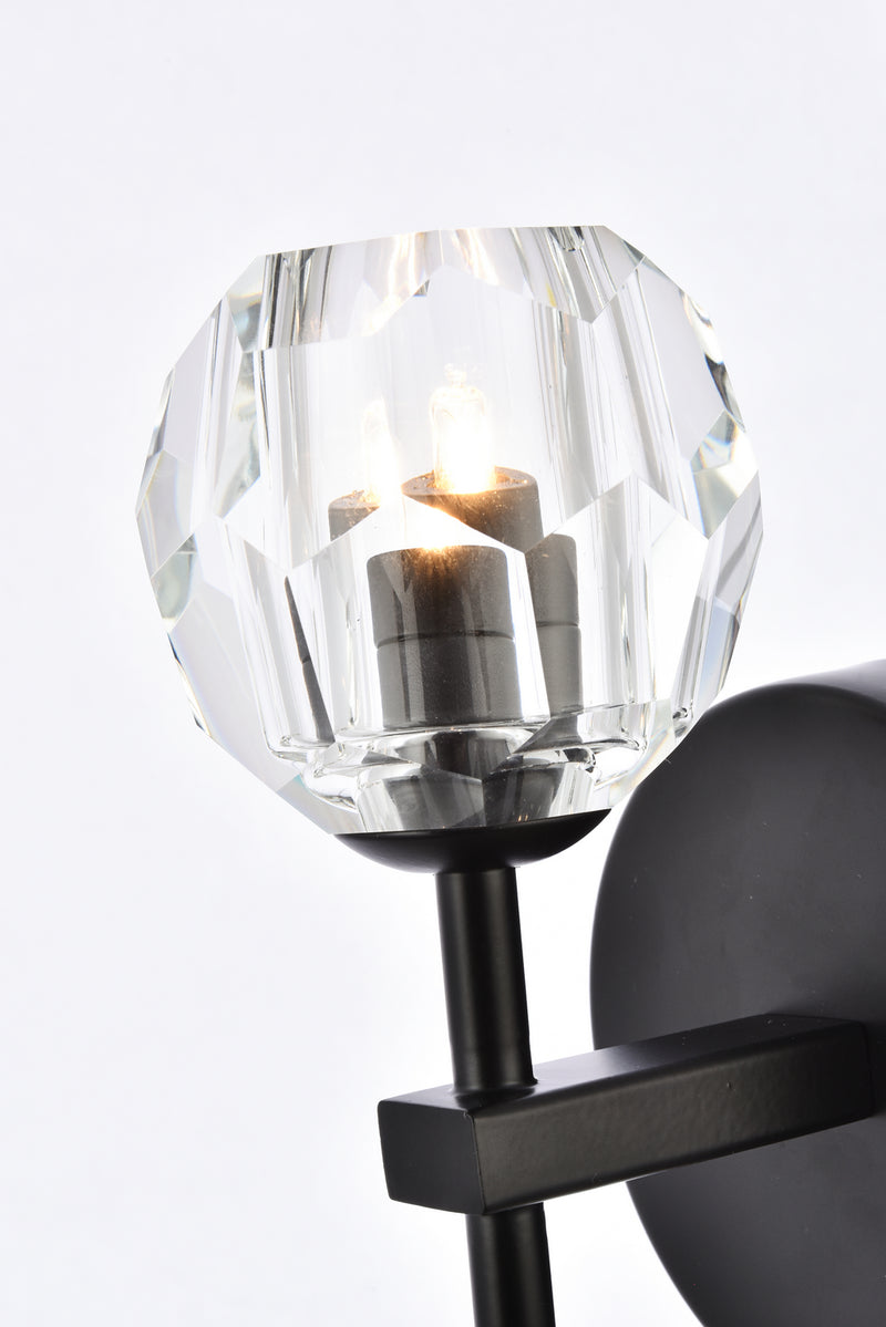 Elegant Lighting 3505W6BK LED Wall Sconce, Black