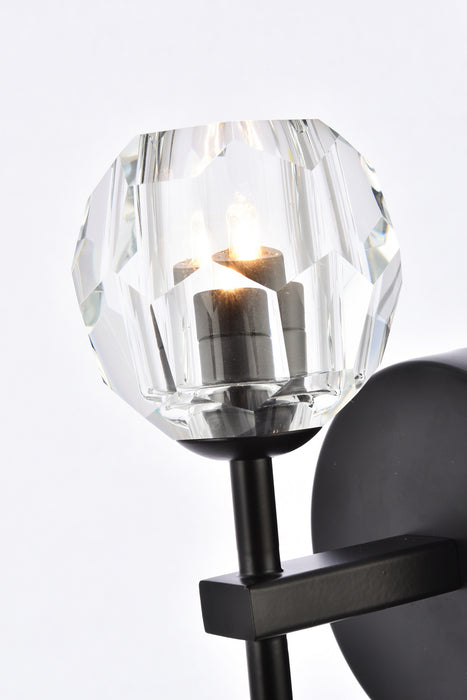 Elegant Lighting 3505W6BK LED Wall Sconce, Black