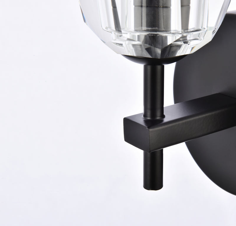 Elegant Lighting 3505W6BK LED Wall Sconce, Black