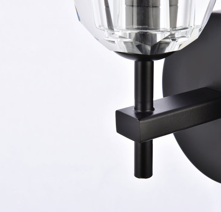Elegant Lighting 3505W6BK LED Wall Sconce, Black
