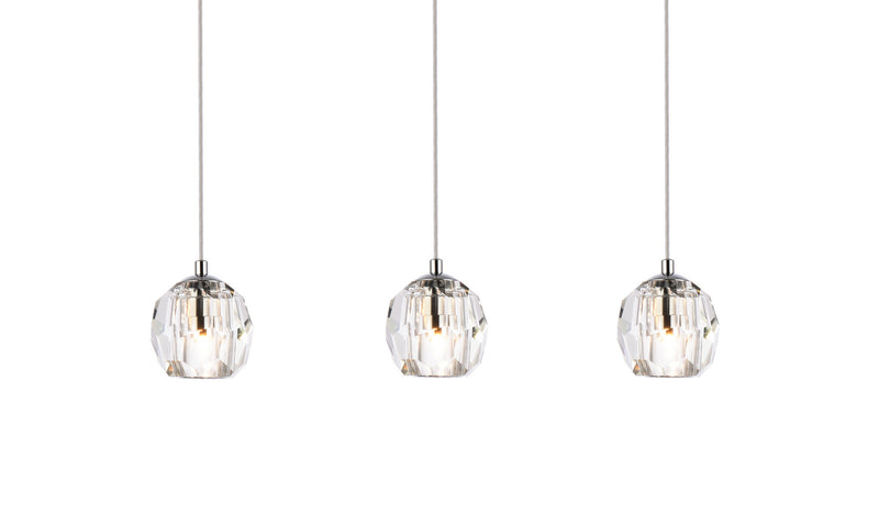 Elegant Lighting 3505D28C LED Pendant, Chrome