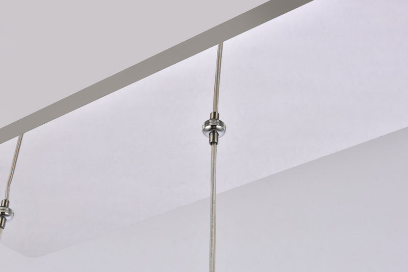 Elegant Lighting 3505D28C LED Pendant, Chrome