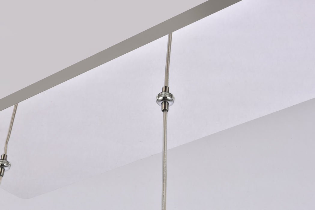 Elegant Lighting 3505D28C LED Pendant, Chrome