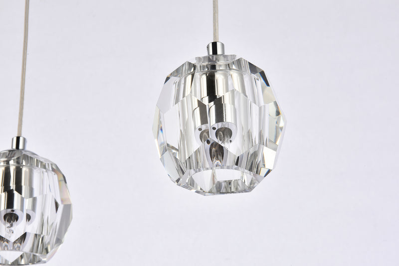 Elegant Lighting 3505D28C LED Pendant, Chrome
