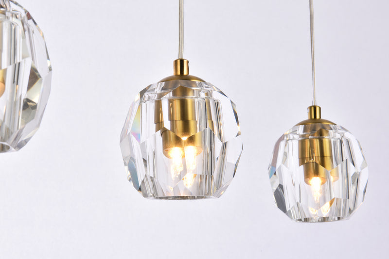 Elegant Lighting 3505D28G LED Pendant, Gold