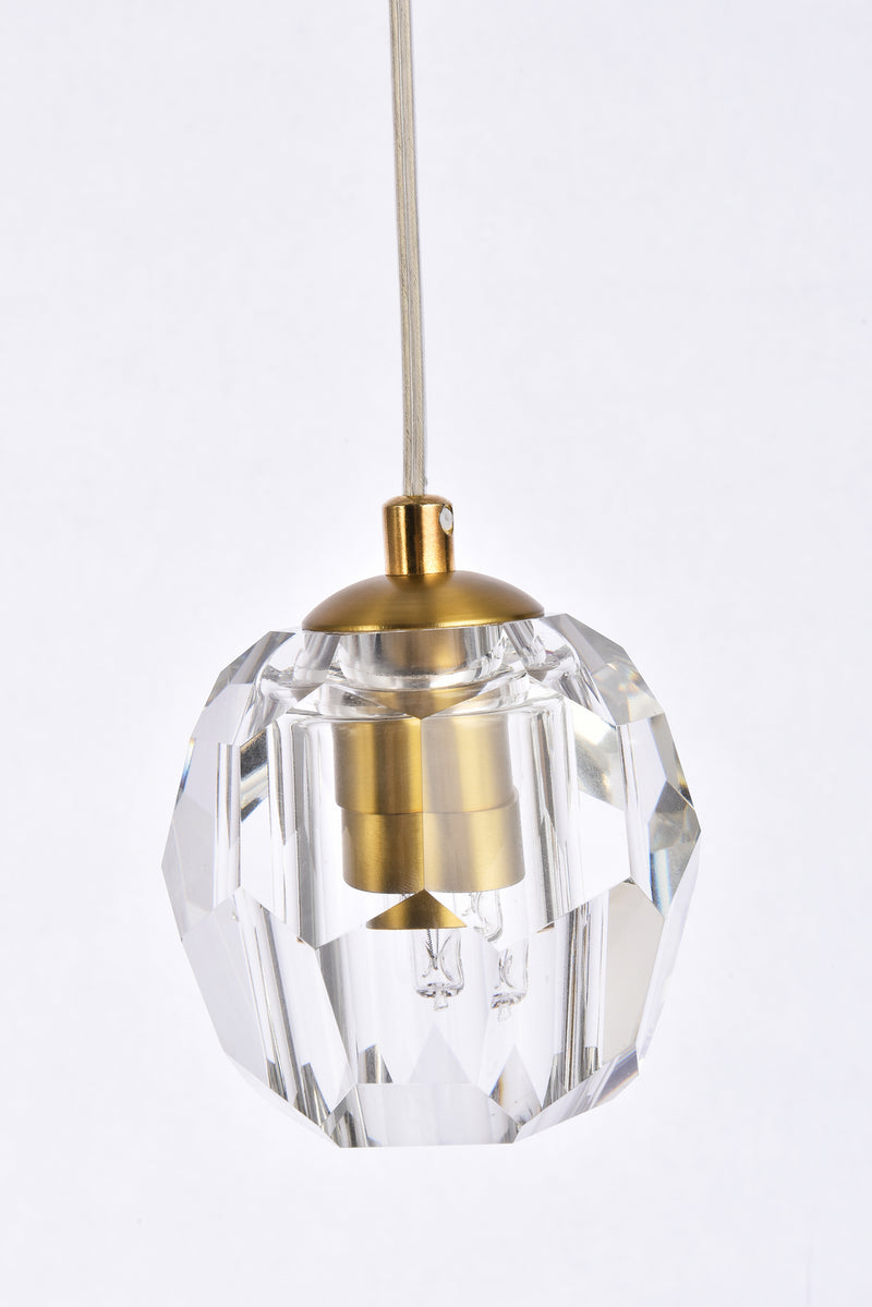 Elegant Lighting 3505D28G LED Pendant, Gold