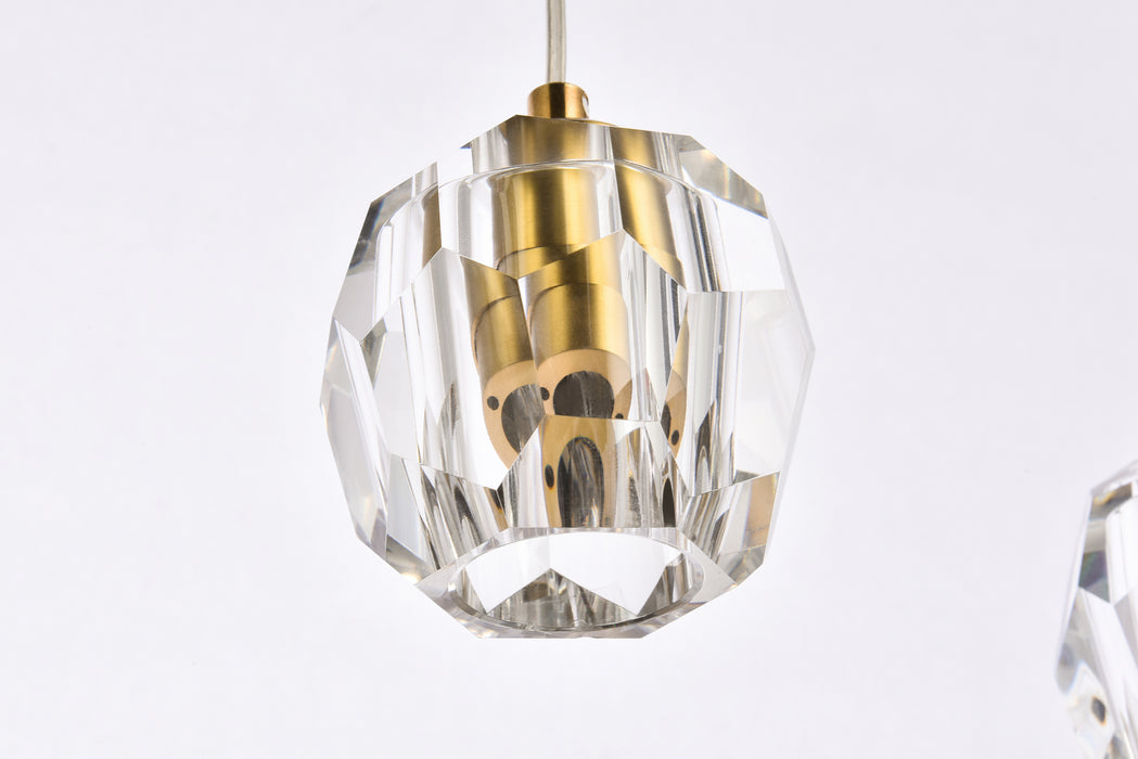 Elegant Lighting 3505D28G LED Pendant, Gold