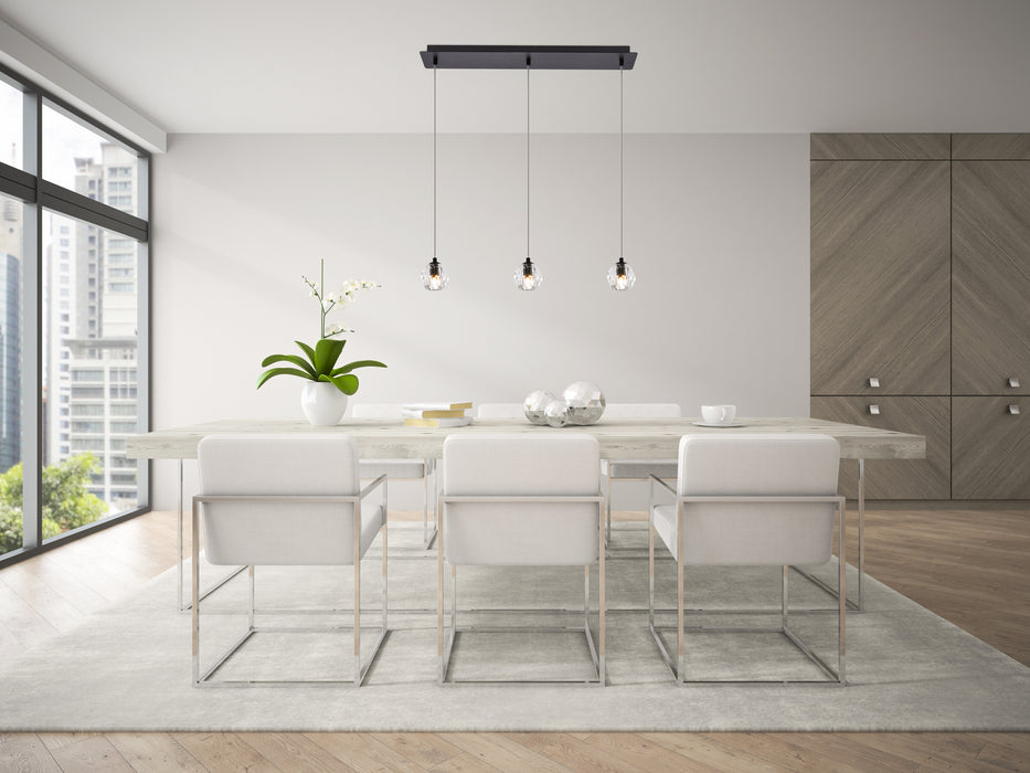 Elegant Lighting 3505D28BK LED Pendant, Black