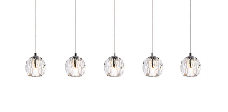 Elegant Lighting 3505D32C LED Pendant, Chrome