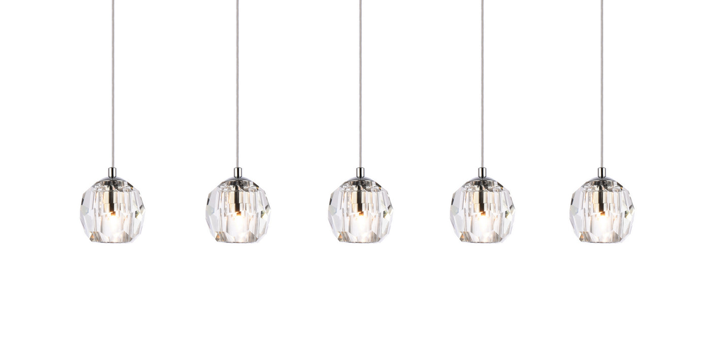 Elegant Lighting 3505D32C LED Pendant, Chrome