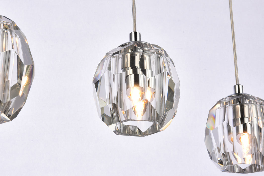 Elegant Lighting 3505D32C LED Pendant, Chrome
